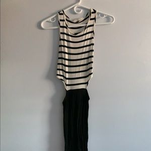 Stripped and Black Dress